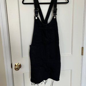 ZARA Denim Pinafore Dress